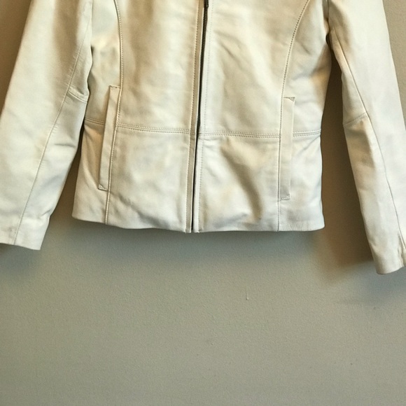 Wilson’s Leather S white leather jacket fluffy - Picture 3 of 9